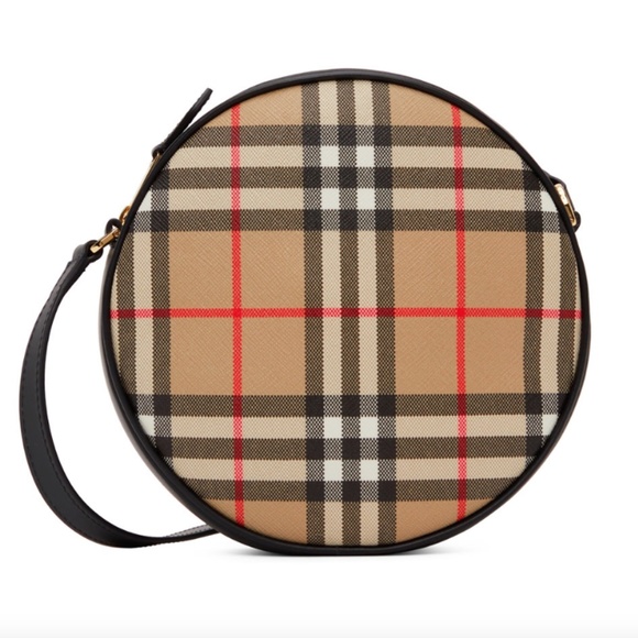 Burberry Louise Vintage Check Round Crossbody Bag - Picture 4 of 7